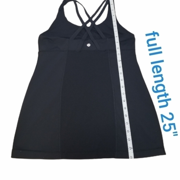 Lululemon Black Energy Built in Bra Tank Top,  Size 6. - Picture 5 of 9